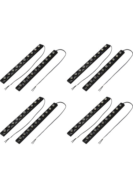 8 x 20W Gündüz Koşu Işıkları Otomatik Drl LED Sürüş Işıkları 10 Cob LED Araç Bağlığı 200LM Dc 12V (Beyaz Işık) (Yurt Dışından)