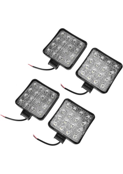 4 Pcs 48W 6000K LED Spot Işın Işleri Işıkları Lamba Traktör Suv Kamyon 4WD 12V 24V (Yurt Dışından)