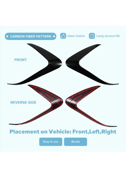 2pcs Araba Far Göz Kapağı Işık Kaş Lambası Dekorasyonu Mini Jcw U25 2024-2025 (Yurt Dışından) indirimleri