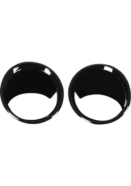 2pcs Parlak Siyah Araba Ön Sis Hafif Lamba Kapağı Döşeme For-Bmw X1 F48 2016-2019 (Yurt Dışından)