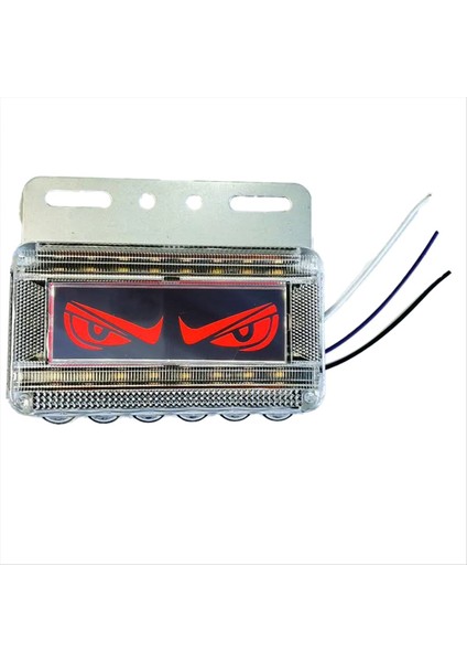 Göz Yan Işaretli Işıklar 12V-24V Kamyon LED Yan Işaretli Işıklar Sürüş Güvenlik Kamyonu Işık Kırmızı (Yurt Dışından)