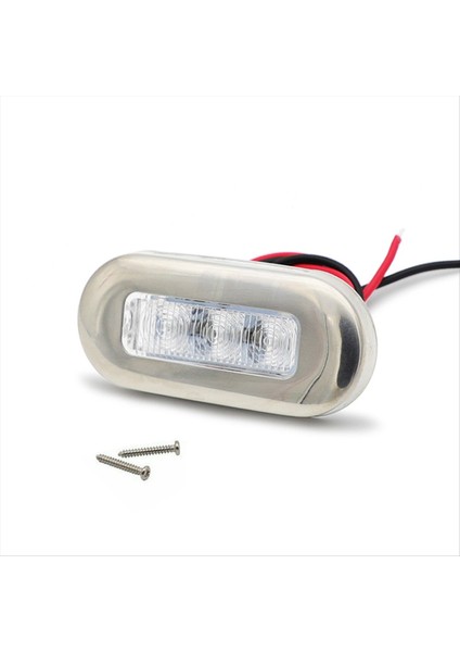4pcs 12V Tekne Deniz Sinyal Lambası Açık Sınıf Büyük Su Geçirmez LED Nezaket Işıkları Merdiven Güverte Beyaz (Yurt Dışından) fiyatları