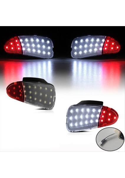 F65Z13B724AA Ford F150 1997-2003 F250 1997-1999 Araba Ön Kapı Paneli Iç LED Işık Lambası Gövde Reflikörleri Trim (Yurt Dışından) fiyatları