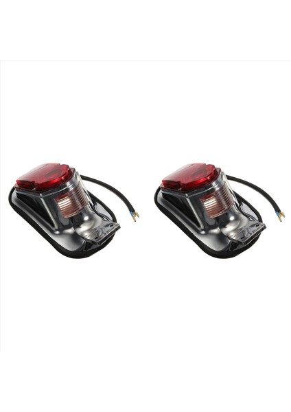 2x Evrensel Motosiklet Kuyruk Ampul Montaj Plakası Dönüş Sinyali Arka Kuyruk Freni Durdurma Lambası Kıyıcılar Için Klasik (Yurt Dışından)