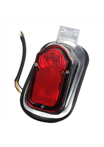 2x Evrensel Motosiklet Kuyruk Ampul Montaj Plakası Dönüş Sinyali Arka Kuyruk Freni Durdurma Lambası Kıyıcılar Için Klasik (Yurt Dışından) fiyatları