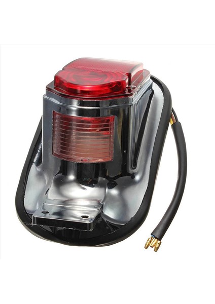 2x Evrensel Motosiklet Kuyruk Ampul Montaj Plakası Dönüş Sinyali Arka Kuyruk Freni Durdurma Lambası Kıyıcılar Için Klasik (Yurt Dışından) modelleri