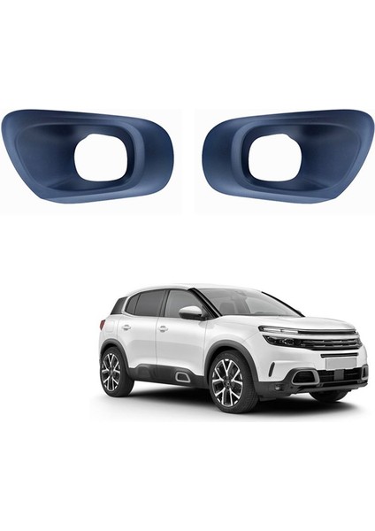 Araba Sağ Ön Tampon Sis Lambası Kapşaklar Konut Sis Lamba Kapak Kabuğu Citroen C5 Aircross 2017-2021 Için Delikli (Yurt Dışından) modelleri