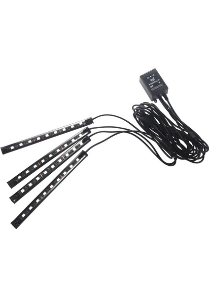4x 36 LED Araba Suv Iç Dekor Neon Atmosfer Işık Şeridi Müzik Kontrol Renk (Yurt Dışından) fiyatları