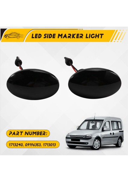 Araba LED Yan Işaretçi Işık Dönüş Sinyal Lambası 1713240 09196353 1713013 Opel Vauxhall Combo C Için (Yurt Dışından) fırsatları