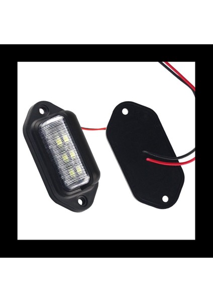 6x LED Plaka Işık Su Geçirmez Plaka Kuyruk Işığı Römorklar Rv Kamyonlar Tekneler (Yurt Dışından)