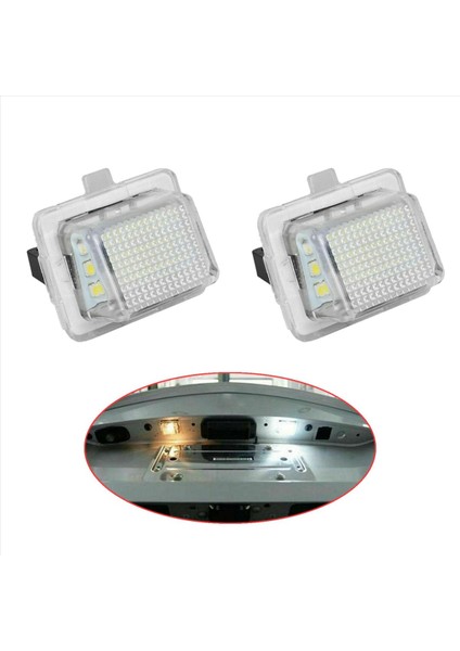 4pcs Araba Plakası Mercedes-Benz W204/W212/W216/W221/W207 18 LED Beyaz Arka Lisans Etiketi Işıkları (Yurt Dışından) indirimleri