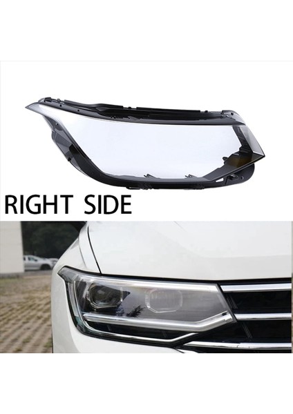 Volkswagen Için Vw Tiguan L 2022 Kafa Işık Lamba Kapağı Gölgesi Şeffaf Abajur Far Kabuğu Organik Cam Sağ (Yurt Dışından)