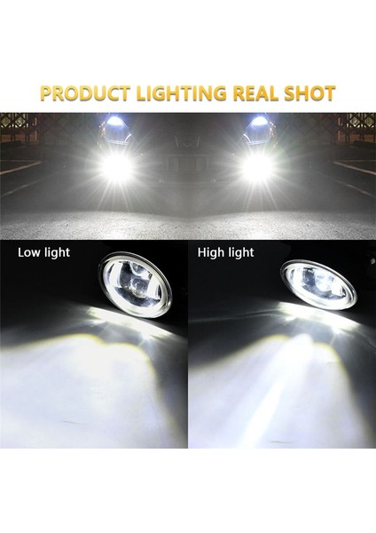 4 Inç Araba Sisli 20000LM 200W Jeep Wrangler Için Yüksek/düşük Işın Su Geçirmez Jk Dodge Yolculuk Magnum - Beyaz+Sarı (Yurt Dışından) indirimleri