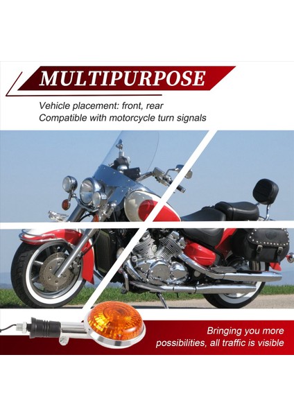Motosiklet Amber Yuvarlak Turn Sinyalleri Işıklar Yamaha Yolu Yıldızı Virago V Star 85-99 2 Paket Için (Yurt Dışından) indirimleri
