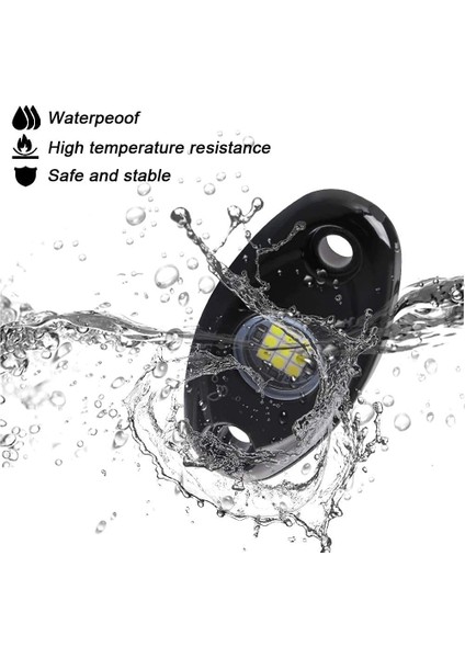 4pcs 9led Süper Parlak Kaya Işık Kiti LED Su Geçirmez LED Neon Undergow Işık Off Road Kamyon Teknesi Beyaz (Yurt Dışından) modelleri