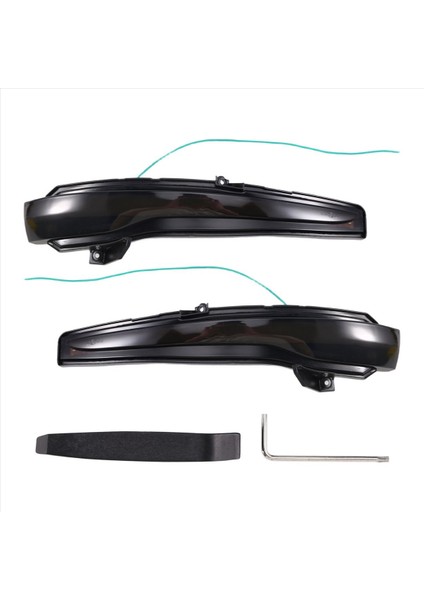 Araba Dinamik Dikiz Aynası Lambası Dönüş Sinyal Işıkları LED Gösterge Işıkları Bicolor Işığı Mercedes Benz W205 W222 W213 (Yurt Dışından)