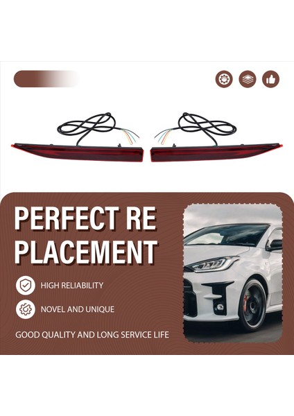 Araba LED Arka Tampon Reflektör Işık Fren Işığı Toyota Yaris Vios Için Dinamik Dönüş Sinyal Lambası 2022-2023 (Yurt Dışından) fırsatları