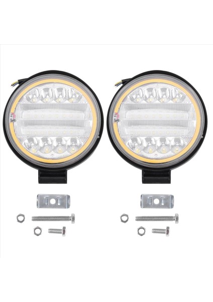 2x 4 Inç LED Iş Hafif Kombo Spot Taşkın Kapalı Yol Sürüş Kehribar Sis Lambası (Yurt Dışından) fiyatları
