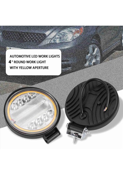 2x 4 Inç LED Iş Hafif Kombo Spot Taşkın Kapalı Yol Sürüş Kehribar Sis Lambası (Yurt Dışından) modelleri