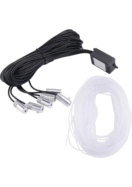 6 Rgb LED Atmosfer Arabası Işık Iç Ortam Işık Fiber Optik Şeritler Uygulama Kontrolü Tarafından Işık Dıy Müzik 8m Fiber (Yurt Dışından) fiyatları