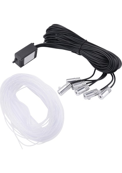 6 Rgb LED Atmosfer Arabası Işık Iç Ortam Işık Fiber Optik Şeritler Uygulama Kontrolü Tarafından Işık Dıy Müzik 8m Fiber (Yurt Dışından) modelleri