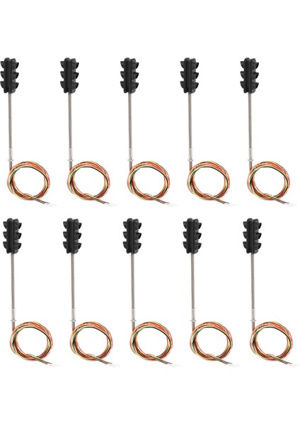 10X 3 Renkli Trafik Işık Sinyalleri Ho Oo Ölçekli Model 6led Dıy Kum Masası Geçiş Sokak Inşaat Demiryolu (Yurt Dışından)