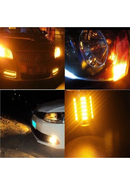 4pcs Amber 1156PY BAU15S PY21W LED 33SMD Araç Kayası Fren Ters Sinyal Ampul Y &amp 4pcs Kırmızı 1157 P21/5W BAY15D (Yurt Dışından) indirimleri