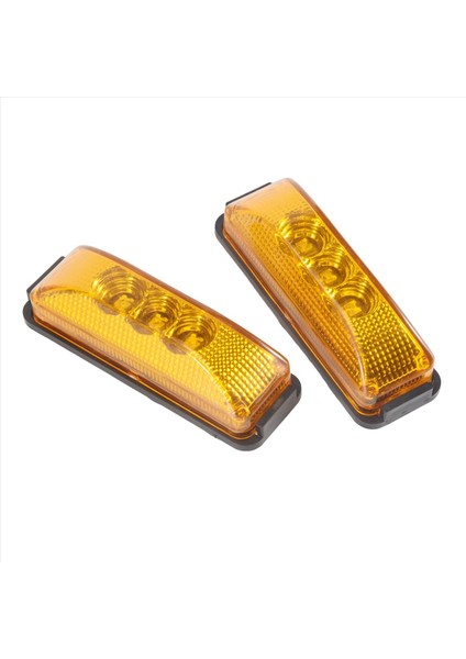 4pcs 24V 3 9inch 3 LED Kamyon Römorku Amber Işık Ön LED Yan Işaretçi Işıkları Açıklama Göstergesi Lamba Su Geçirmez (Yurt Dışından) fiyatları