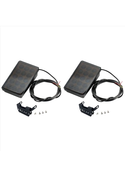 2x LED Araba Fren Lambası 15LED F1 Tarzı Evrensel Kabuk Pilot Işık Araba Arka Spoyler LED Fren Kuyruğu Açık Siyah Kabuk (Yurt Dışından)