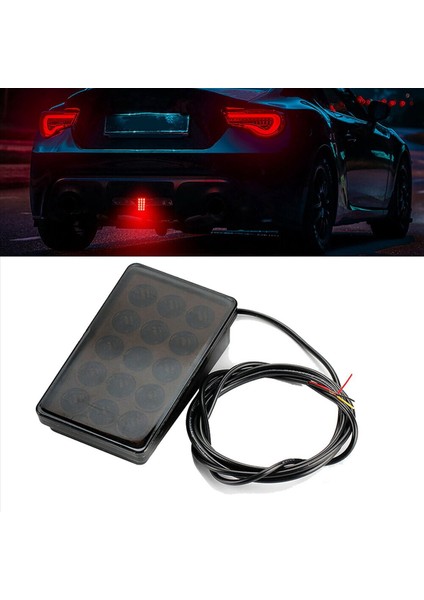 2x LED Araba Fren Lambası 15LED F1 Tarzı Evrensel Kabuk Pilot Işık Araba Arka Spoyler LED Fren Kuyruğu Açık Siyah Kabuk (Yurt Dışından) fiyatları