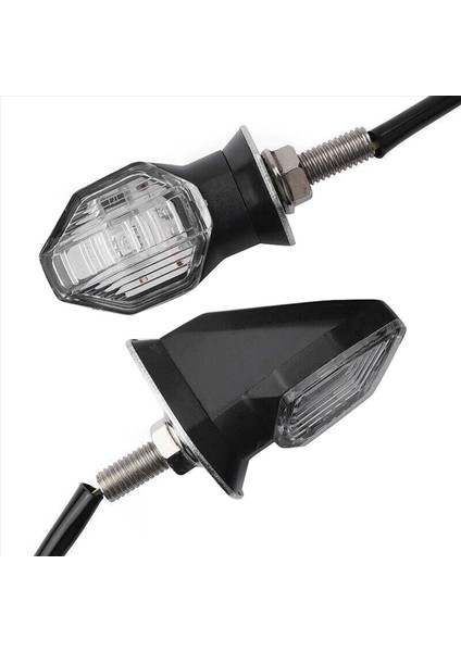 4pcs Evrensel Motosiklet Dönüş Sinyal Göstergesi Işık Lamba Ampulleri Siyah Amber 12V (Yurt Dışından) modelleri
