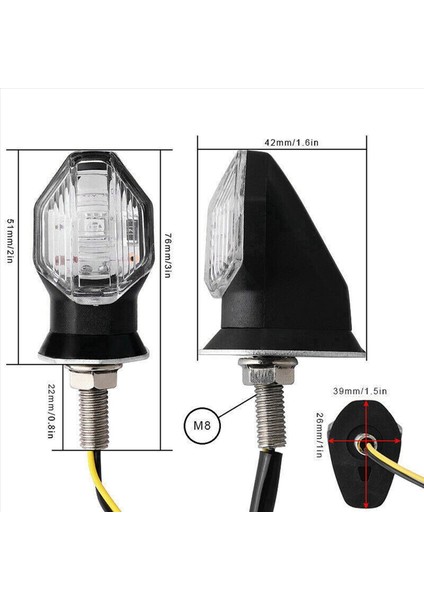 4pcs Evrensel Motosiklet Dönüş Sinyal Göstergesi Işık Lamba Ampulleri Siyah Amber 12V (Yurt Dışından) indirimleri