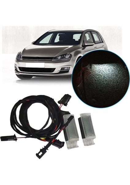 1setli LED Footway Hafif Ayak Lambası Passat 3g B8 Golf Için Kablo Teli Kablo Demeti ile 7 Mk7 Tiguan 2017 5GG947409 (Yurt Dışından) modelleri