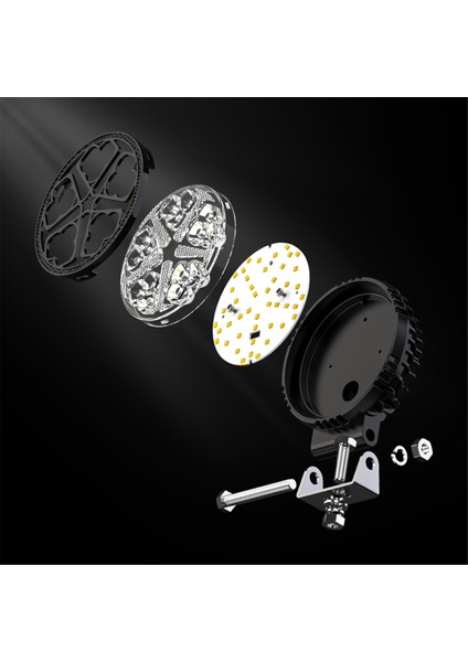 Tur 4 Inç Araba LED Iş Işıkları Kamyon Atv Utv Suv Motosiklet Sepeti Trailer Için Flash Spotlights Drl (Yurt Dışından) modelleri