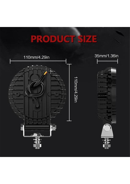 Tur 4 Inç Araba LED Iş Işıkları Kamyon Atv Utv Suv Motosiklet Sepeti Trailer Için Flash Spotlights Drl (Yurt Dışından) fırsatları