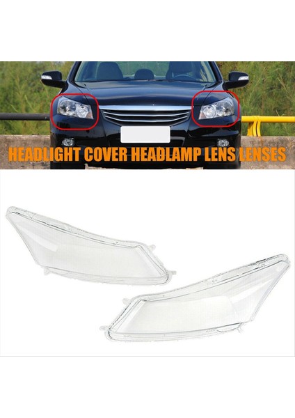 Sol Araba Far Lens Kapağı Kafa Işık Lambası Lambası Honda Accord Için 2008-2012 Için Ön Işık Kabuğu (Yurt Dışından) fiyatları