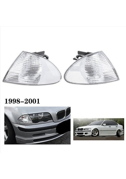 2x Çift Park Sinyal Köşe Işaretleyici Işıkları Lambalar Bmw 3 Serisi E46 1999-2001 Sedan Vagonu 63136902765 63136902766 (Yurt Dışından) indirimleri