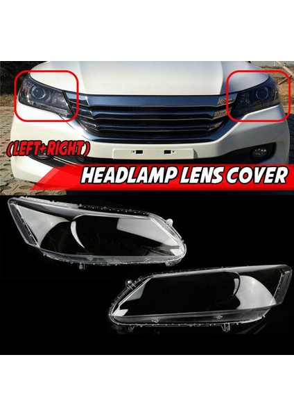 Sağ Araba Far Lens Kapağı Far Abajur Honda Accord 2013 2014 2015 2015 Için Ön Işık Kabuğu (Yurt Dışından) fiyatları