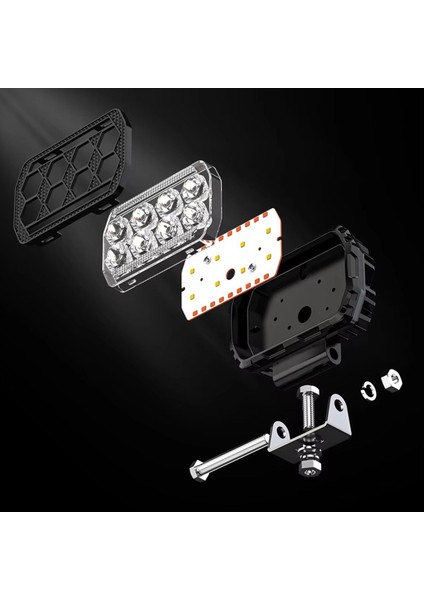 4 5 Inç LED Iş Işığı Drl Gündüz Çalışan Işık Spotları Off-Road Işıkları Sarı+Kamyonlar Için Beyaz Işık Utv Atv Araba (Yurt Dışından) fırsatları