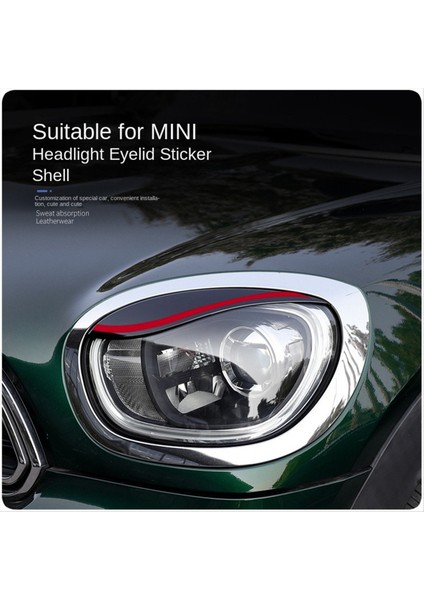 Araba Farlar Kaşları Göz Kapakları Bmw Mini Cooper F60 Için Kirpik Kafası Işık Lambası Çıkartmaları (Yurt Dışından) fırsatları