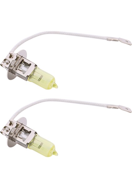 2x Araba Halojen Ampuller Araç Sis Lambası Dc 12V H3 100W Sarı Ampuller (Yurt Dışından)