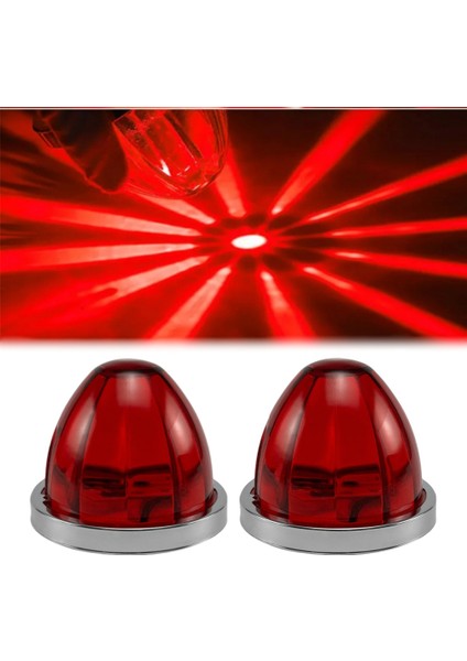 2pcs Karpuz Işıkları LED Yan Işaret Göstergesi Dönüş Sinyal Fren Lambası Yarı Kamyon Römorku Parıltı Tekerleği Işıkları (Yurt Dışından) fiyatları