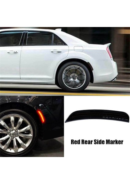 Araba Ön LED Yan Çamurluk Işaretleyici Işıkları Chrysler Için Füme Lambalar 300 300C 2015-2021 (Yurt Dışından) indirimleri