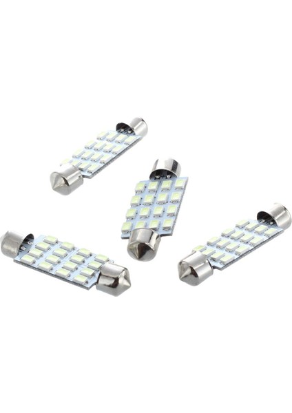 4 Lamba Ampul 16 Smd LED Beyaz 42MM Araba Kubbesi Festoon (Yurt Dışından)