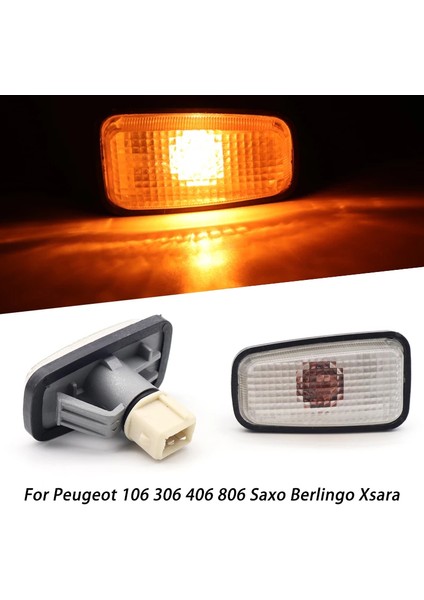 Citroen Saxo Fiat Peugeot Için Araba Yan Marker Işık Çamurluk Işık Tekrarlayıcı Lamba Göstergesi 106 306 406 806 108 (Yurt Dışından) fiyatları