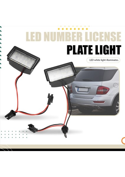 Benz ml W164 2009-2011 Için 2pcs Smart Roadster Beyaz LED Numaralı Plaka Işığı 6500K (Yurt Dışından) fırsatları