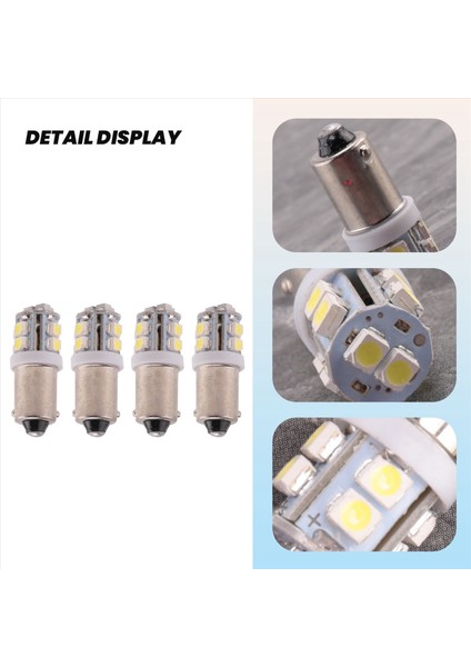 4x T11 BA9S T4W 233 Bayonet 10 Smd LED Araç Koolu Iç Yan Açık Beyaz (Yurt Dışından) modelleri