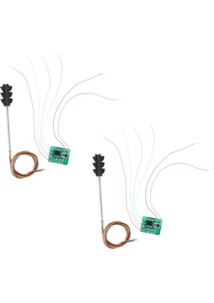 2x 3 Renk Trafik Işık Sinyalleri Ho Oo Ölçekli Model 6led Dıy Kum Masası Geçiş Sokak Inşaat Demiryolu Iki Taraf (Yurt Dışından)