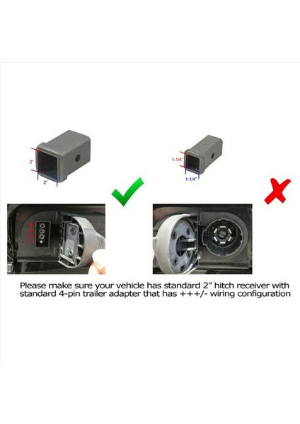 4x Kırmızı 15 LED 2 Inç Römork Kamyonu Hitch Tow Haul Alıcı Kapak Fren Işığı Pin 12V (Yurt Dışından)