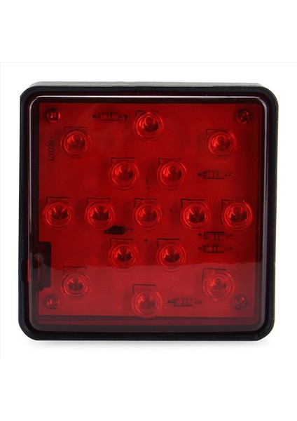 4x Kırmızı 15 LED 2 Inç Römork Kamyonu Hitch Tow Haul Alıcı Kapak Fren Işığı Pin 12V (Yurt Dışından) fırsatları